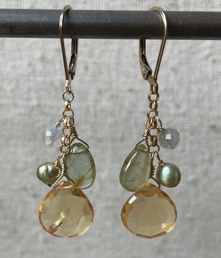 Spring Joy Cluster Earrings