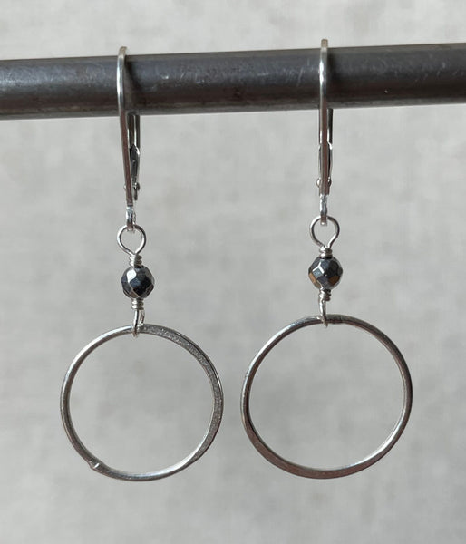 Sterling Circle Earrings