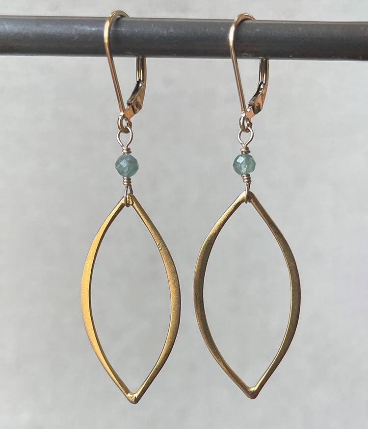 Golden Petal Earrings