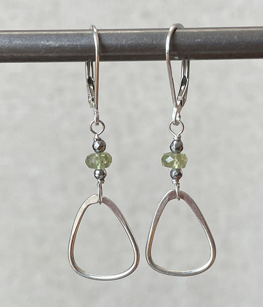 vb-girl-13 Sterling Triangle Earrings