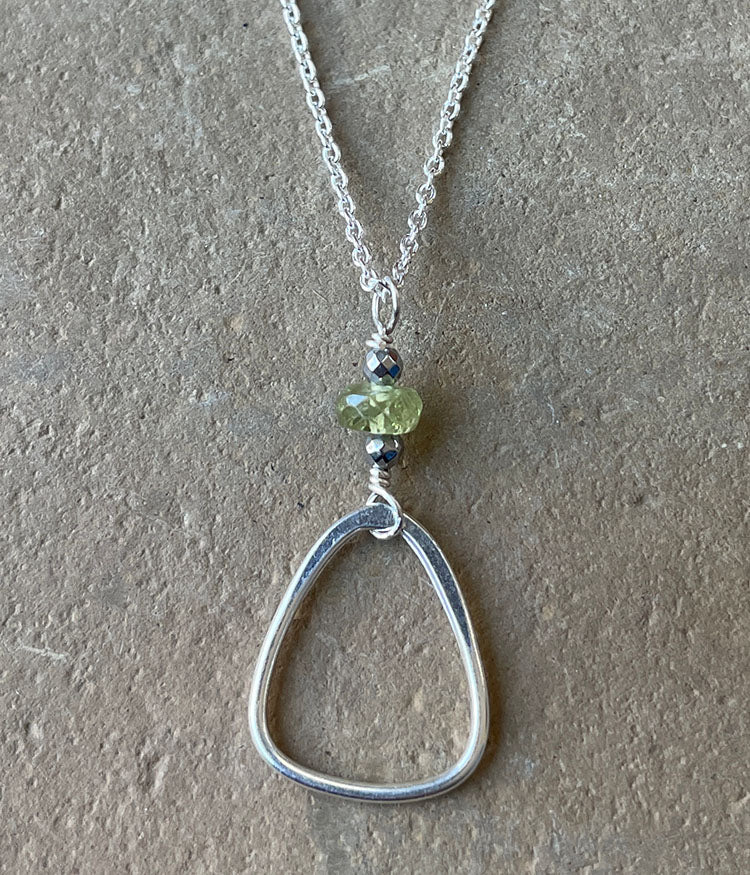 Sterling Triangle Necklace