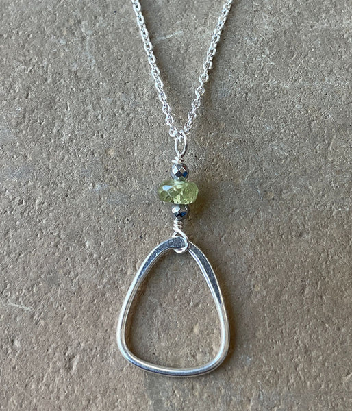 Sterling Triangle Necklace