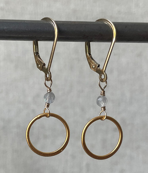 ve-ref-17 Kaya Earrings (labradorite)