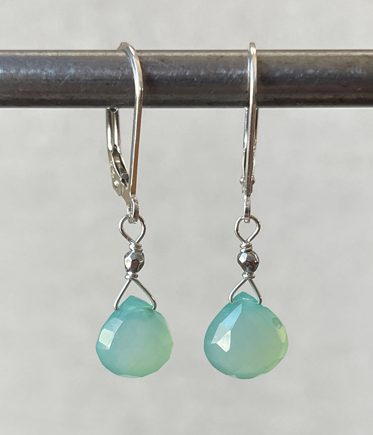 Simple Chalcedony Earrings