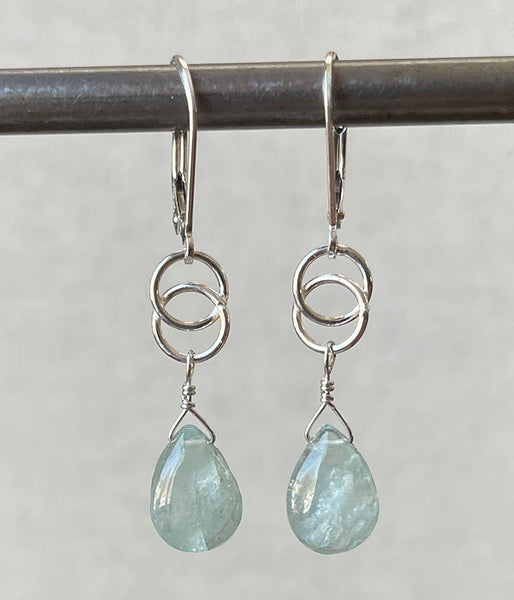 ve-laby-46 Aquamarine Infinity Earrings