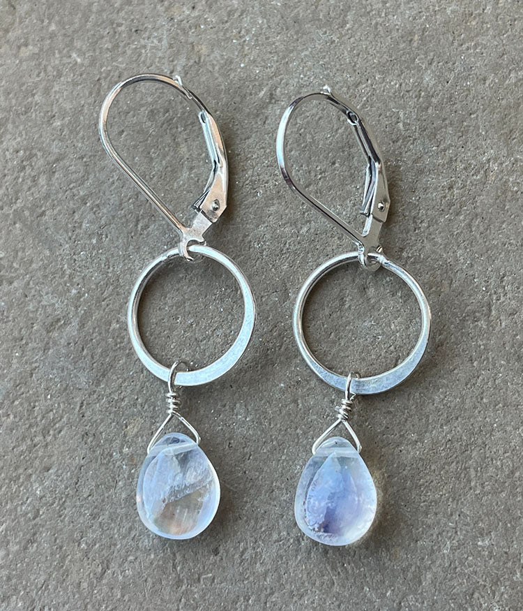 Reflective Circle Earrings