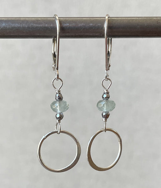 vc-laby-29 Aquamarine Circle Earrings