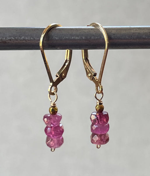 ve-laby-20 Stack of Pink Earrings