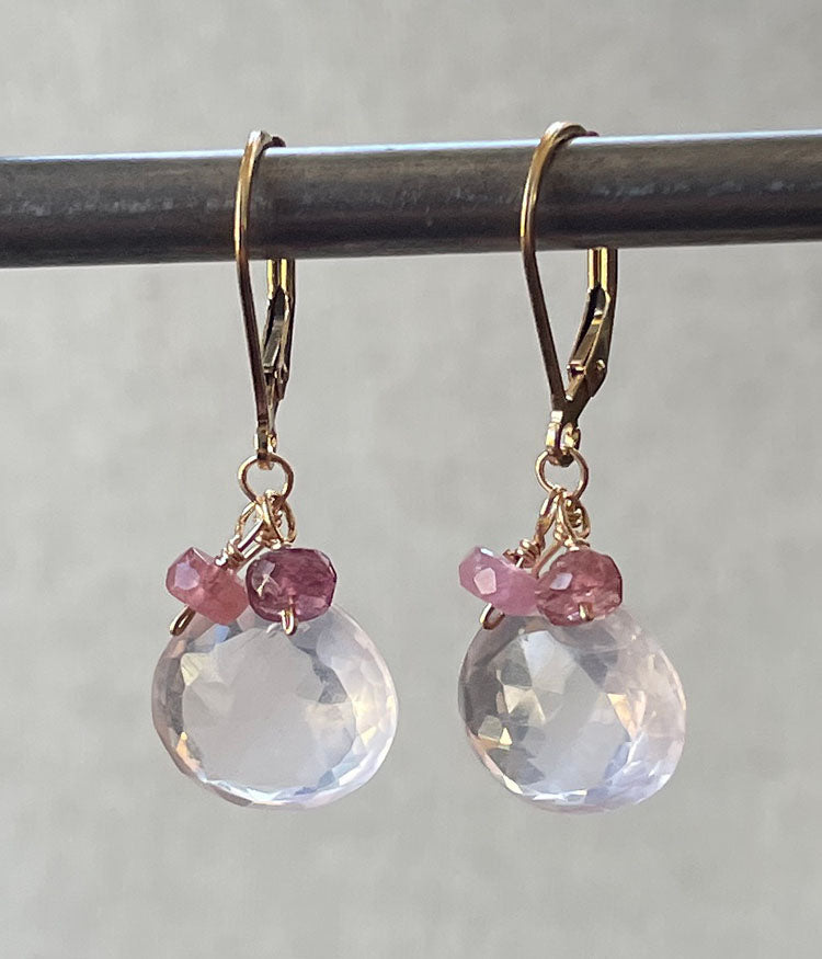 Whisper Rose Quartz Earrings