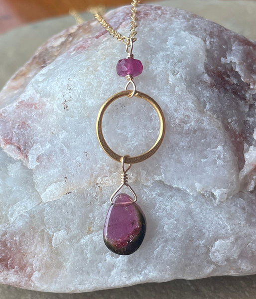 oak-281 Vivid Tourmaline Necklace