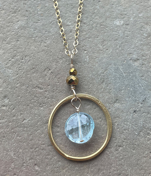 laby-43 Blue Sky Within Necklace