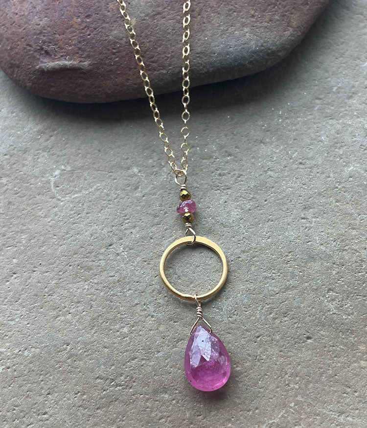 Desert Sunset Circle Necklace