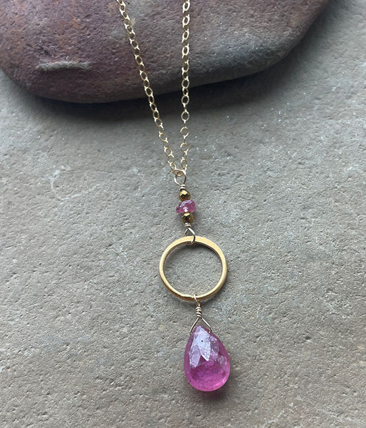 laby-26 Desert Sunset Circle Necklace