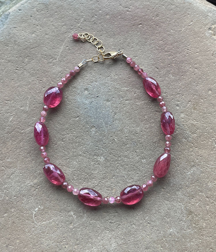 Pink Sapphire Nugget Bracelet