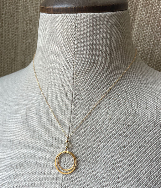 Labyrinth Citrine Necklace