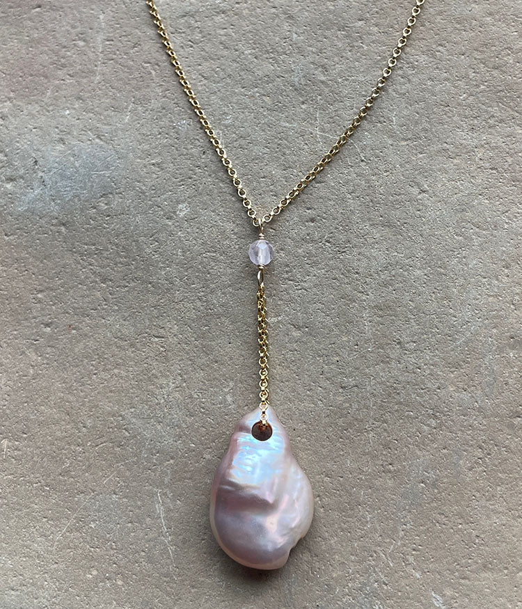 Organic Blush Pearl Drop