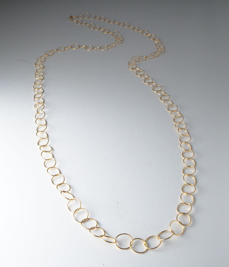 40" Fine Circles (gold fill)