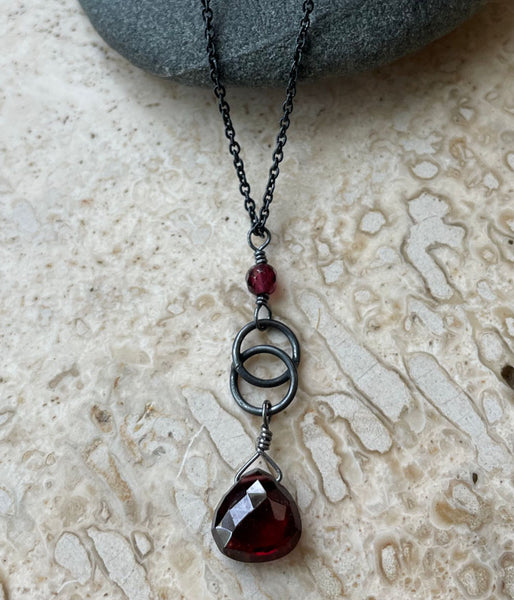 Garnet Kris Necklace