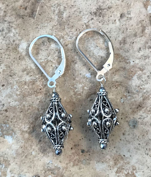 ve-stl-133 Filligre Sterling Earrings