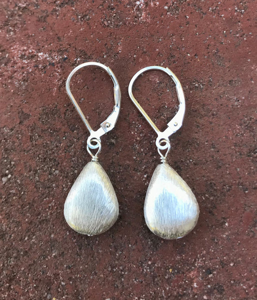 vc-stl-60 Brushed Sterling Earrings