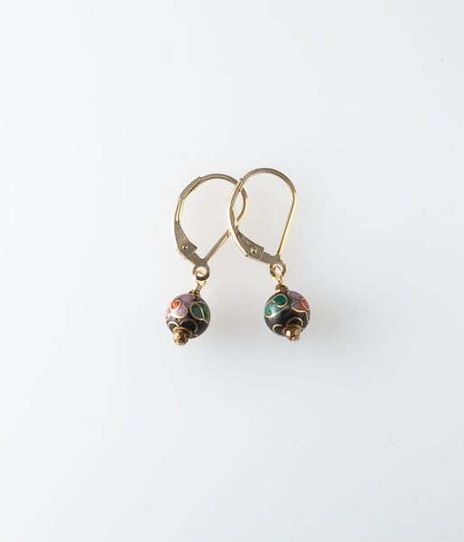 Vintage Cloisonné Earrings