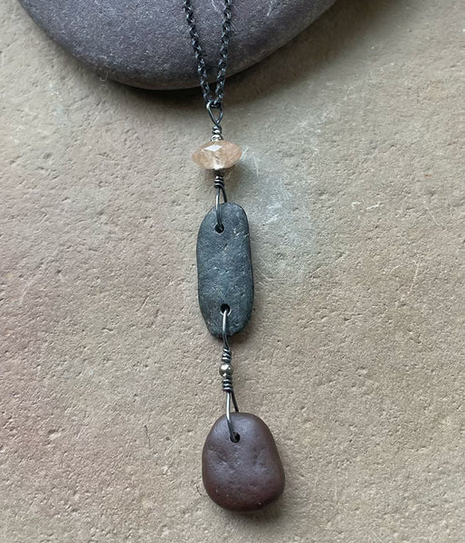Stone Cascade Necklace