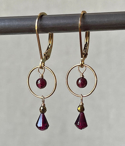 Timeless Garnet Earrings