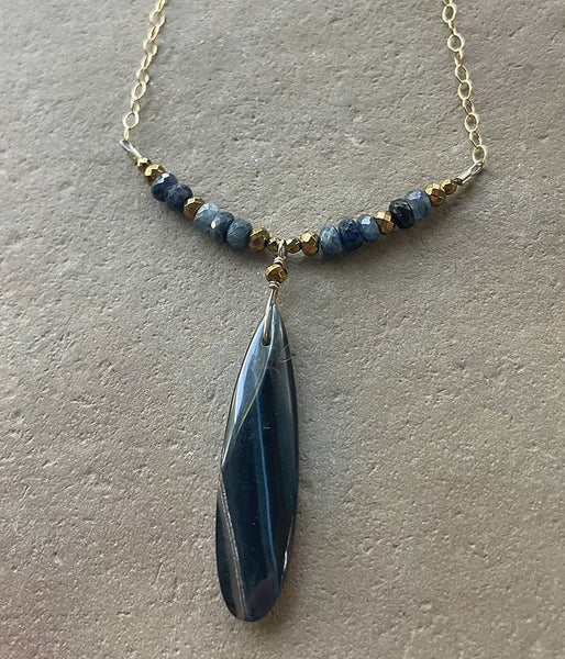 Blue Tiger's Eye Necklace