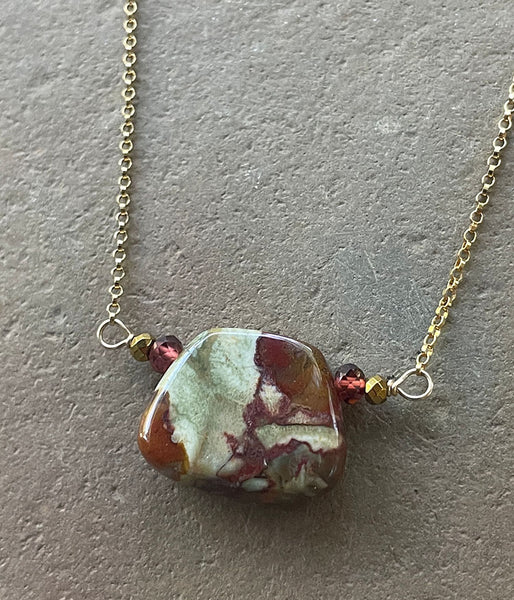 Red Rhyolite Necklace
