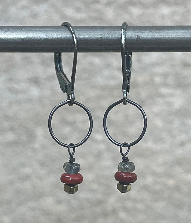 Detailed Jasper Earrings