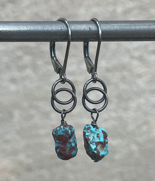 Turquoise Infinity Earrings
