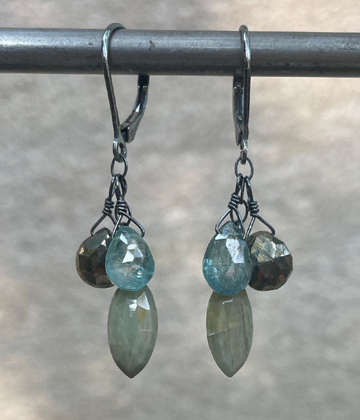 River Cluster Earrings