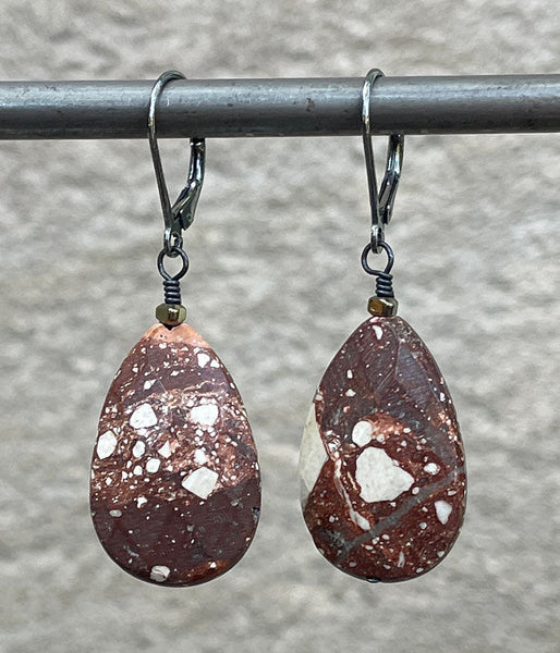 Speckled Agate Earrings