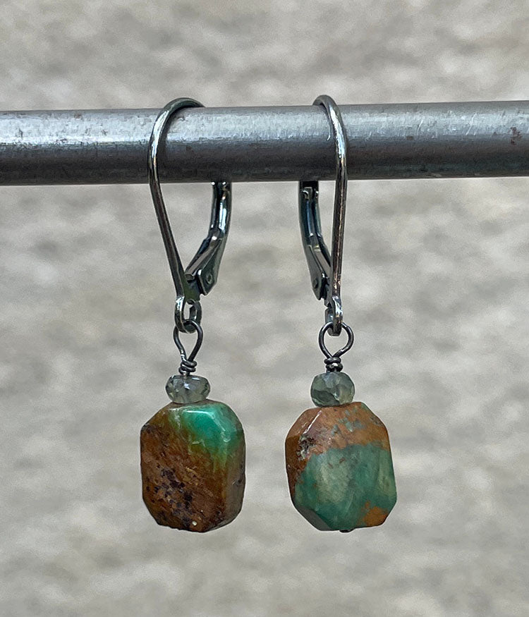 Rustic Turquoise Earrings