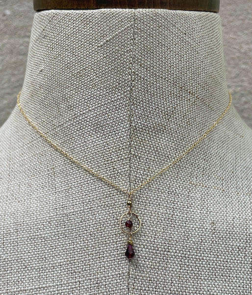 Timeless Garnet Necklace