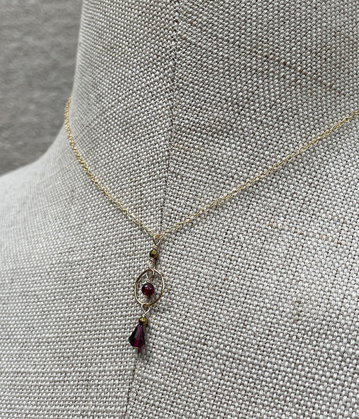 Timeless Garnet Necklace