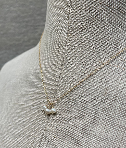 Pearl Cluster Necklace