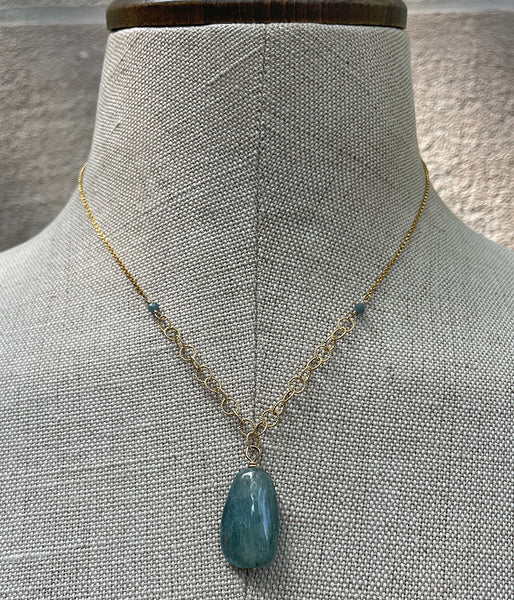 Kyanite Texture Necklace
