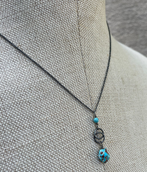 Turquoise Infinity Necklace