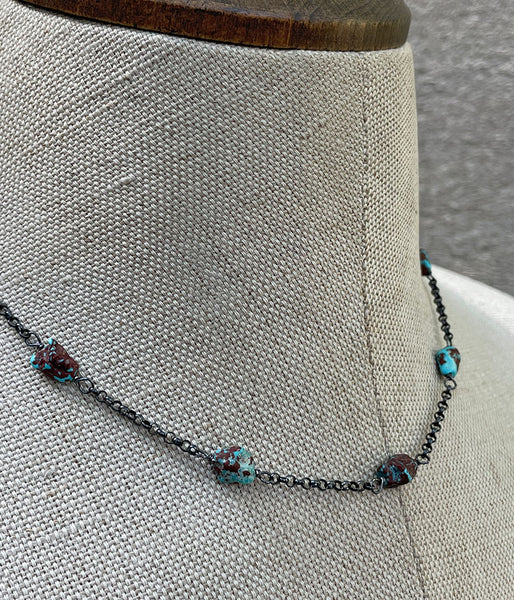 Turquoise Nugget Necklace
