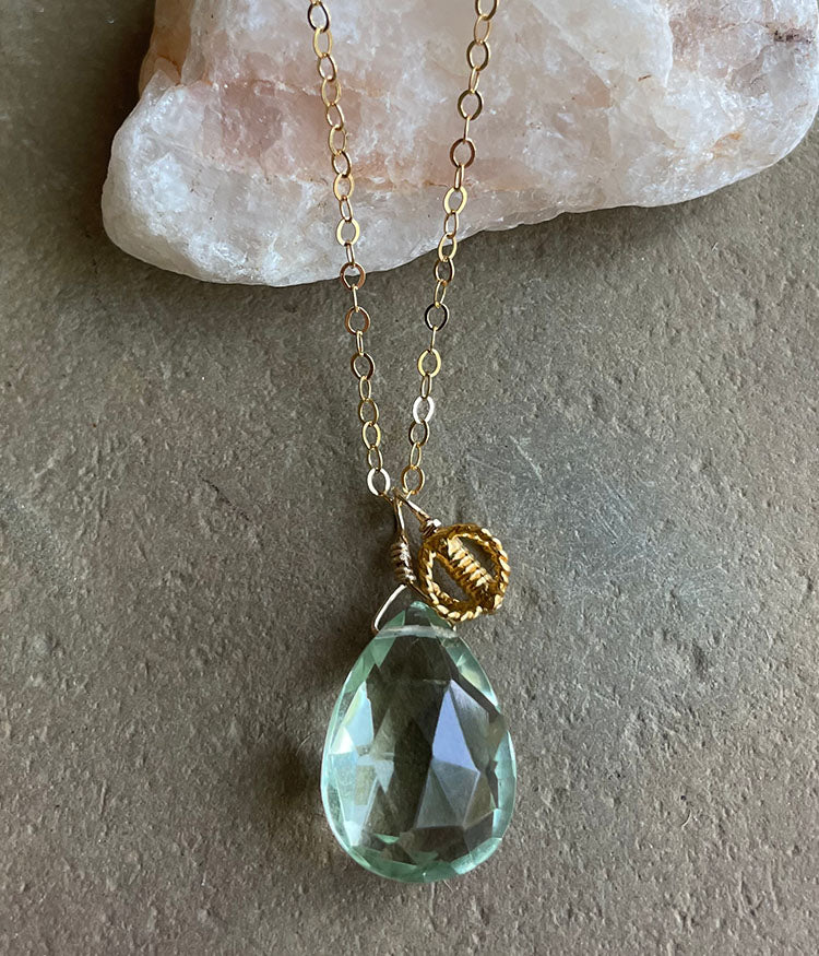 Buy Green Stone Aela Emerald Pendant Necklace by Prerto Online at Aza  Fashions.