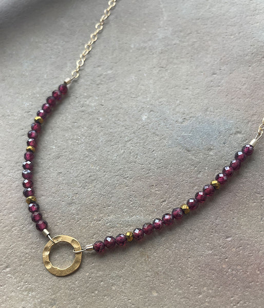 Graceful Garnet Necklace