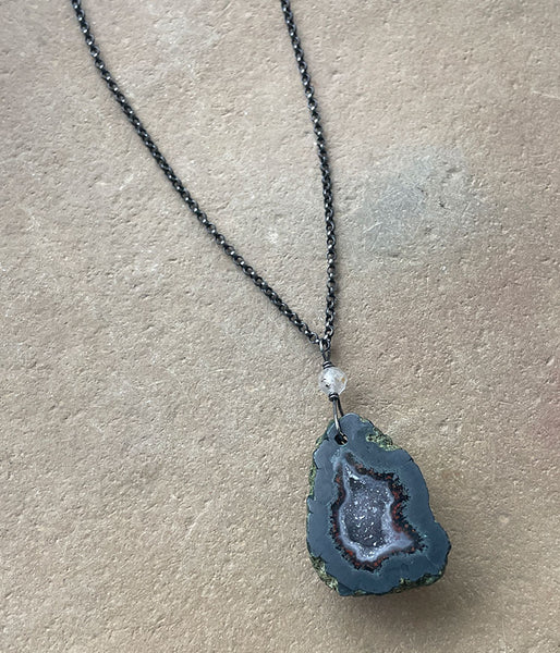 Rugged Geode Necklace
