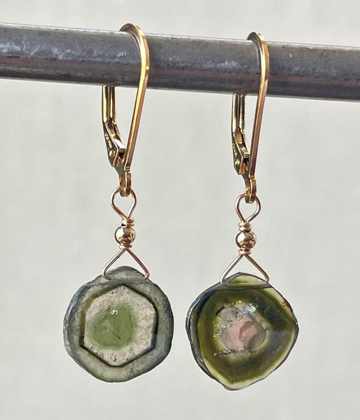 Tourmaline Slice of Life Earrings