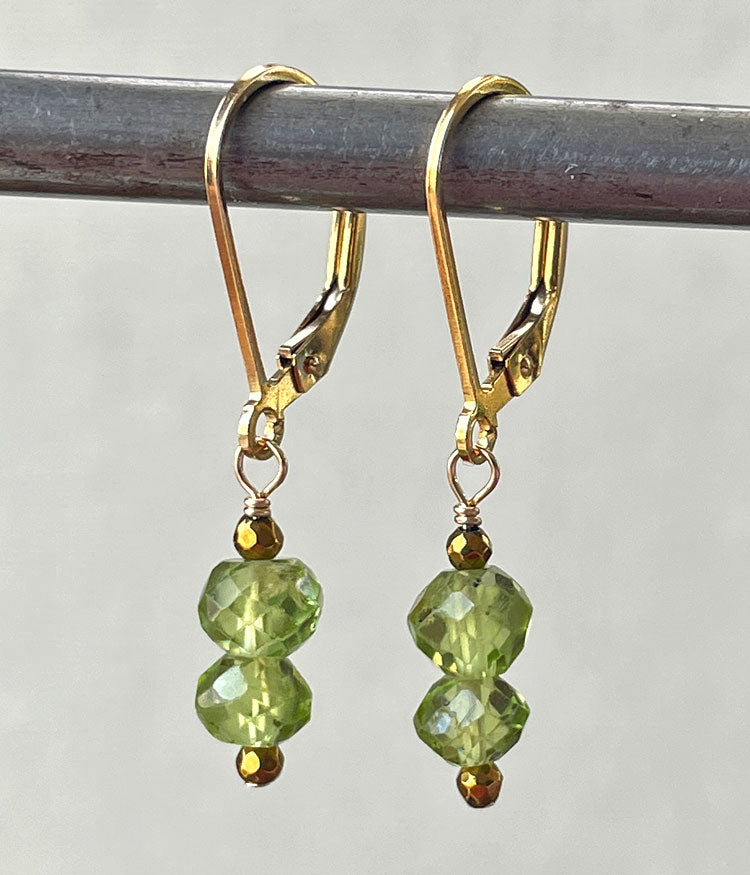 Petite Peridot Stack Earrings