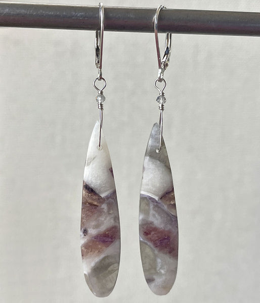 Petrified Opal Earrings