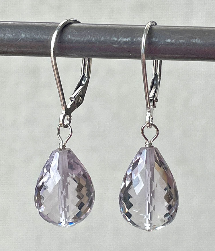 Amethyst Teardrop Earrings