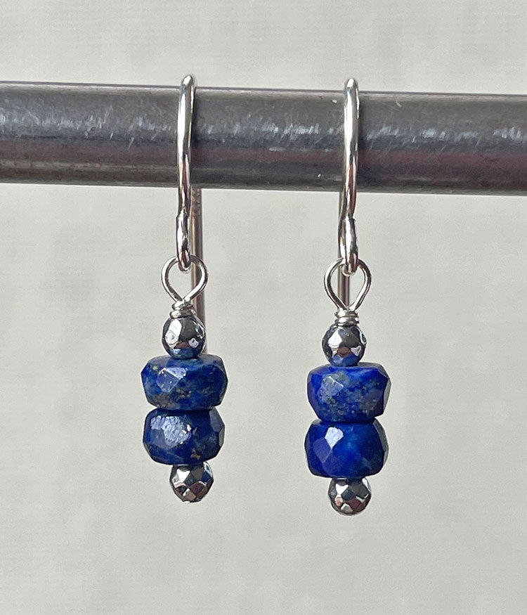 Lapis Stack Earrings