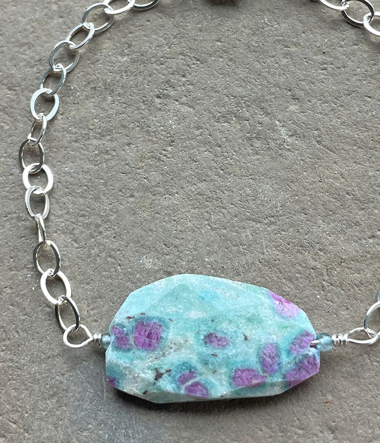 Bold Fuchsite Bracelet