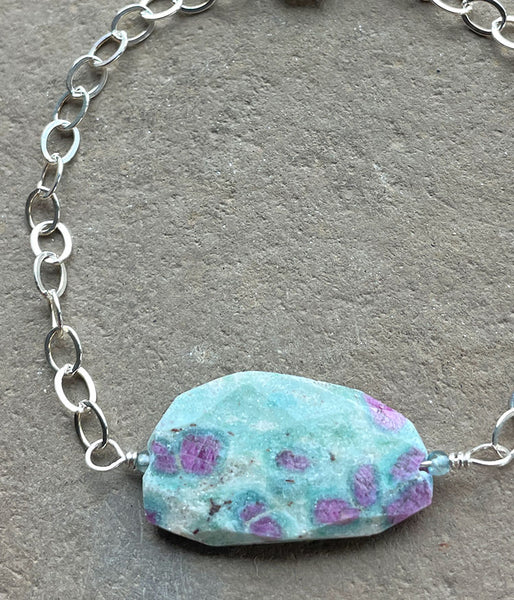 Bold Fuchsite Bracelet